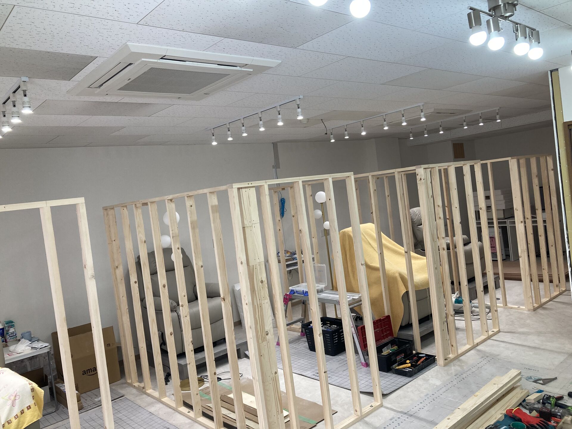 マツエクサロン内装施工
